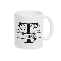 Keramik Tasse mit Namen | Motiv 1 | Thimo - Druckerino