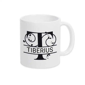 Keramik Tasse mit Namen | Motiv 1 | Tiberius - Druckerino