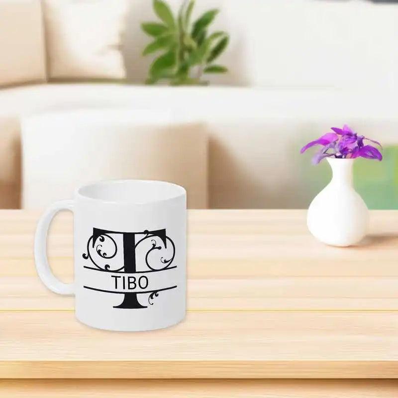 Keramik Tasse mit Namen | Motiv 1 | Tibo - Druckerino