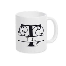 Keramik Tasse mit Namen | Motiv 1 | Tijl - Druckerino