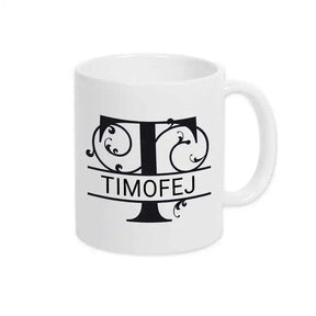Keramik Tasse mit Namen | Motiv 1 | Timofej - Druckerino
