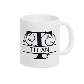 Keramik Tasse mit Namen | Motiv 1 | Titian - Druckerino