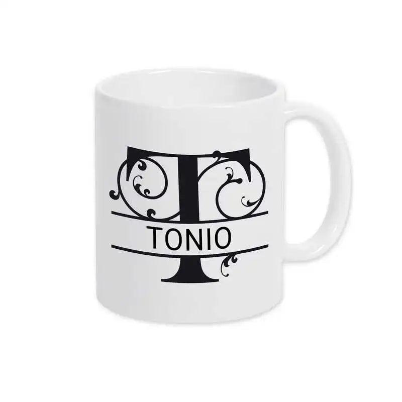 Keramik Tasse mit Namen | Motiv 1 | Tonio - Druckerino