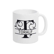 Keramik Tasse mit Namen | Motiv 1 | Toralf - Druckerino