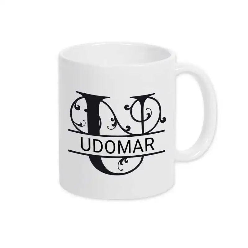 Keramik Tasse mit Namen | Motiv 1 | Udomar - Druckerino