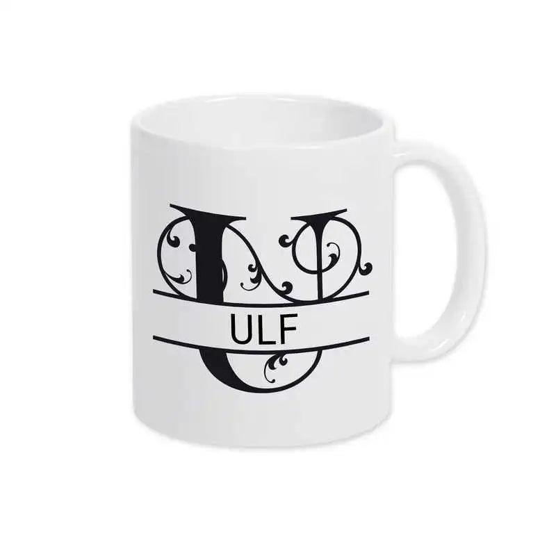 Keramik Tasse mit Namen | Motiv 1 | Ulf - Druckerino