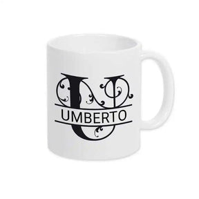 Keramik Tasse mit Namen | Motiv 1 | Umberto - Druckerino