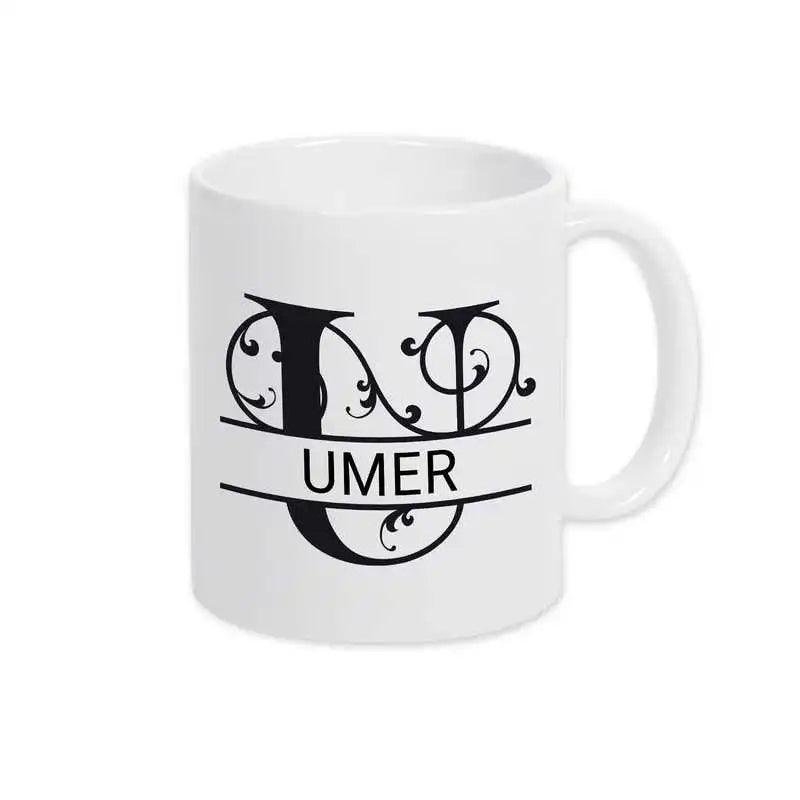 Keramik Tasse mit Namen | Motiv 1 | Umer - Druckerino