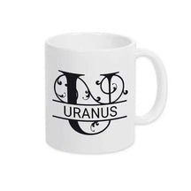 Keramik Tasse mit Namen | Motiv 1 | Uranus - Druckerino