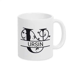 Keramik Tasse mit Namen | Motiv 1 | Ursin - Druckerino