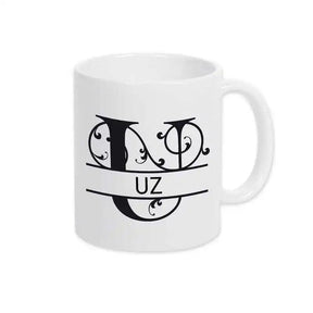 Keramik Tasse mit Namen | Motiv 1 | Uz - Druckerino