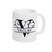 Keramik Tasse mit Namen | Motiv 1 | Vaclav - Druckerino