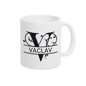 Keramik Tasse mit Namen | Motiv 1 | Vaclav - Druckerino