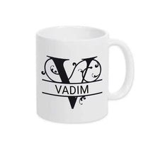 Keramik Tasse mit Namen | Motiv 1 | Vadim - Druckerino