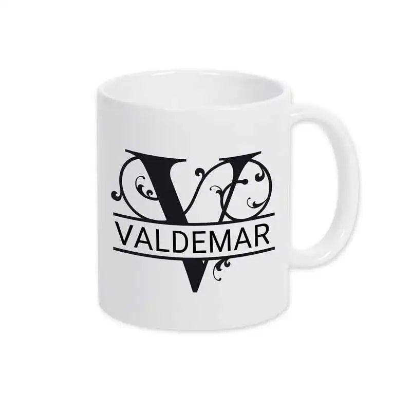 Keramik Tasse mit Namen | Motiv 1 | Valdemar - Druckerino