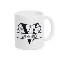 Keramik Tasse mit Namen | Motiv 1 | Valentino - Druckerino