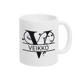 Keramik Tasse mit Namen | Motiv 1 | Veikko - Druckerino