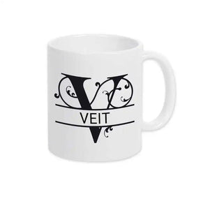 Keramik Tasse mit Namen | Motiv 1 | Veit - Druckerino