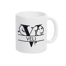 Keramik Tasse mit Namen | Motiv 1 | Veli - Druckerino