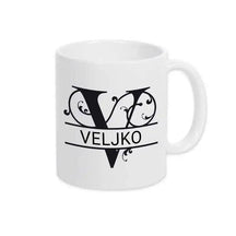 Keramik Tasse mit Namen | Motiv 1 | Veljko - Druckerino