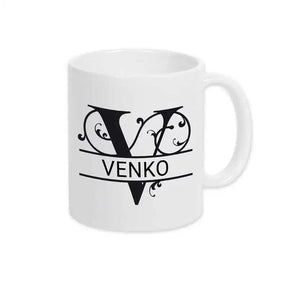 Keramik Tasse mit Namen | Motiv 1 | Venko - Druckerino