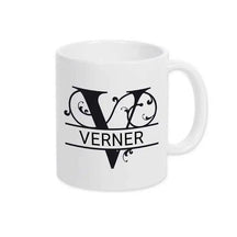 Keramik Tasse mit Namen | Motiv 1 | Verner - Druckerino