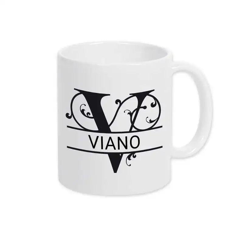 Keramik Tasse mit Namen | Motiv 1 | Viano - Druckerino