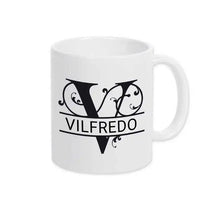 Keramik Tasse mit Namen | Motiv 1 | Vilfredo - Druckerino