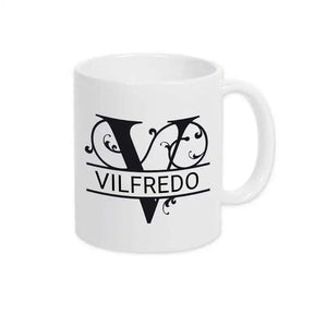 Keramik Tasse mit Namen | Motiv 1 | Vilfredo - Druckerino