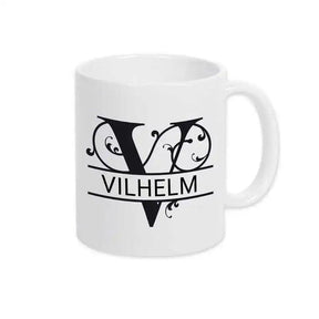 Keramik Tasse mit Namen | Motiv 1 | Vilhelm - Druckerino