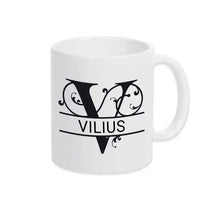Keramik Tasse mit Namen | Motiv 1 | Vilius - Druckerino