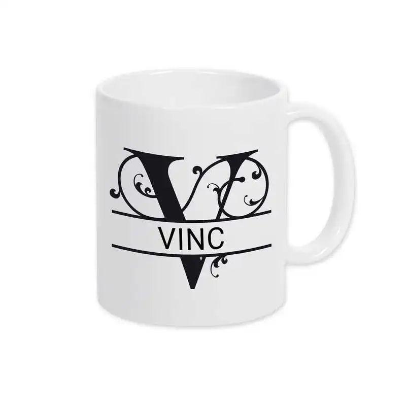Keramik Tasse mit Namen | Motiv 1 | Vinc - Druckerino