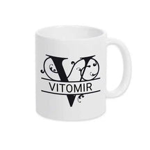Keramik Tasse mit Namen | Motiv 1 | Vitomir - Druckerino