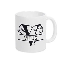 Keramik Tasse mit Namen | Motiv 1 | Vitus - Druckerino