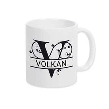 Keramik Tasse mit Namen | Motiv 1 | Volkan - Druckerino