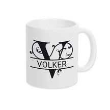 Keramik Tasse mit Namen | Motiv 1 | Volker - Druckerino