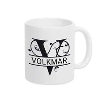 Keramik Tasse mit Namen | Motiv 1 | Volkmar - Druckerino