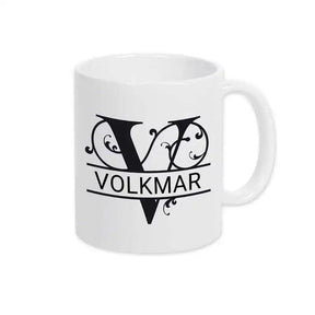 Keramik Tasse mit Namen | Motiv 1 | Volkmar - Druckerino