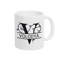 Keramik Tasse mit Namen | Motiv 1 | Volodya - Druckerino