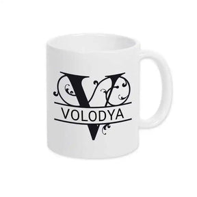 Keramik Tasse mit Namen | Motiv 1 | Volodya - Druckerino