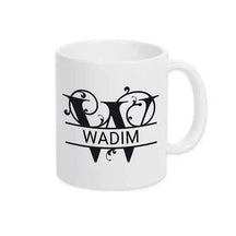 Keramik Tasse mit Namen | Motiv 1 | Wadim - Druckerino