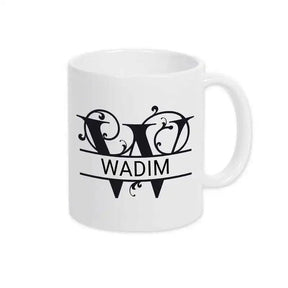 Keramik Tasse mit Namen | Motiv 1 | Wadim - Druckerino