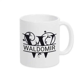 Keramik Tasse mit Namen | Motiv 1 | Waldomir - Druckerino