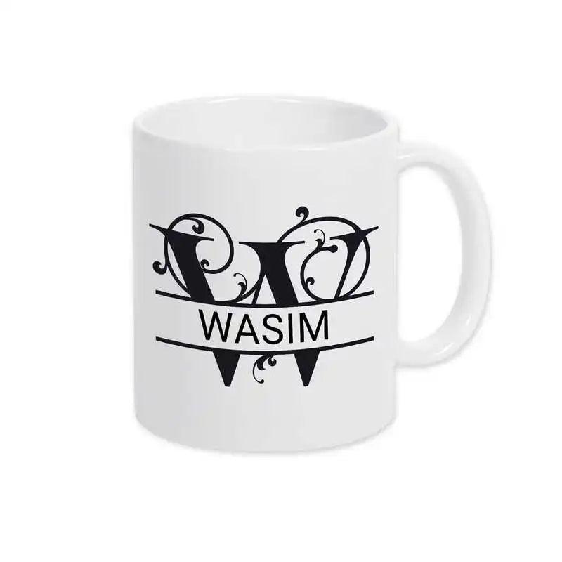 Keramik Tasse mit Namen | Motiv 1 | Wasim - Druckerino