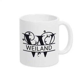 Keramik Tasse mit Namen | Motiv 1 | Weiland - Druckerino