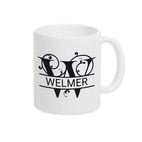 Keramik Tasse mit Namen | Motiv 1 | Welmer - Druckerino