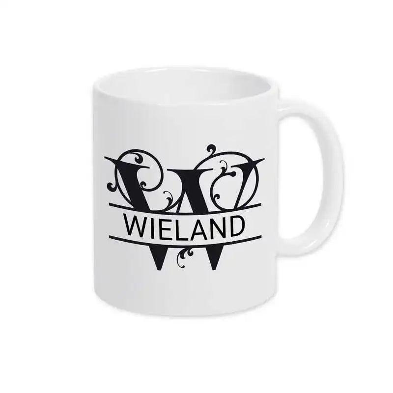 Keramik Tasse mit Namen | Motiv 1 | Wieland - Druckerino