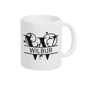 Keramik Tasse mit Namen | Motiv 1 | Wilbur - Druckerino