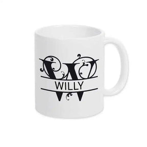 Keramik Tasse mit Namen | Motiv 1 | Willy - Druckerino