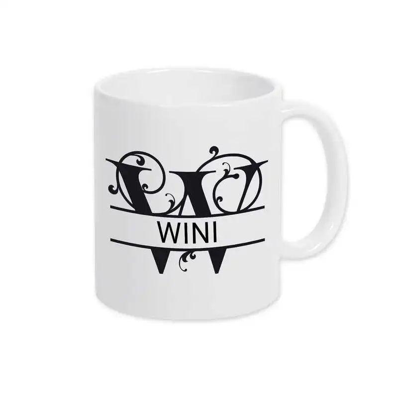 Keramik Tasse mit Namen | Motiv 1 | Wini - Druckerino